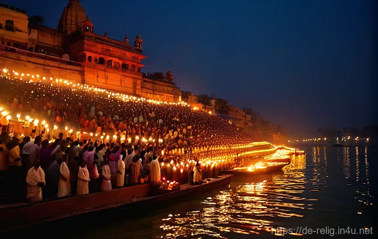 힌두교의 강가 강과 바라나시 - **Bustling Varanasi Alleyway:** A vibrant and bustling narrow alley in the heart of Varanasi. The an...
